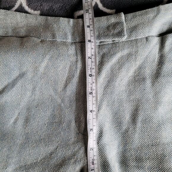 Ungaro Womens Linen Silk Mid Rise Dress Trousers Size 44 Tweed Italy Pockets - Picture 6 of 9